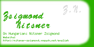 zsigmond nitsner business card